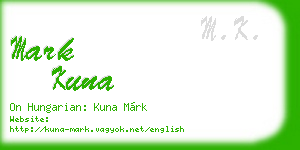 mark kuna business card